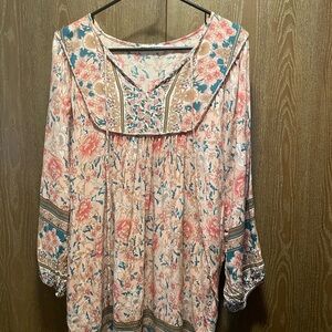 Gently Used Floral Bohemian Women's Top